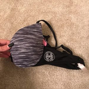 grey victoria secret bra